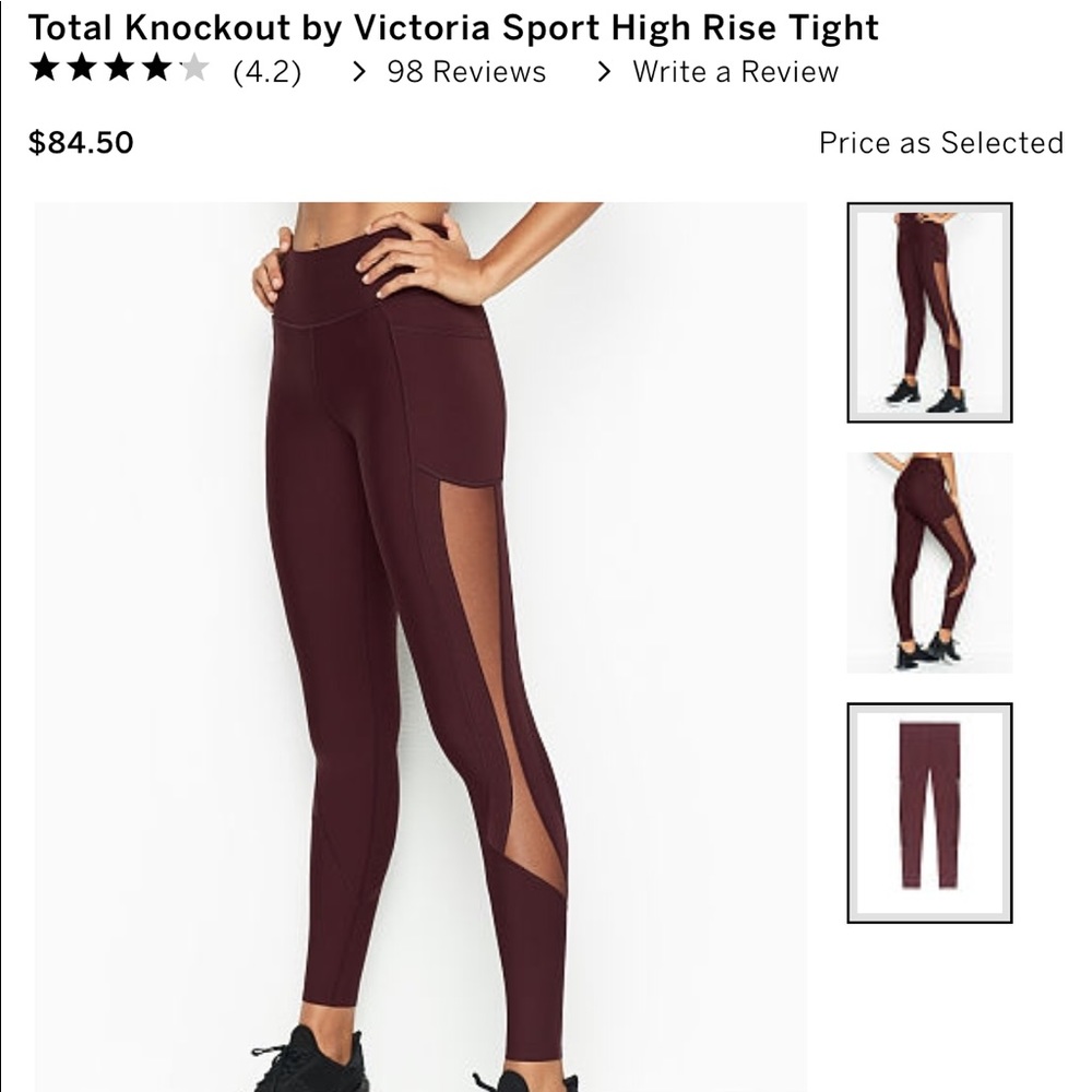 Victorias Secret Sport total knockout tights small